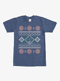 Marvel Captain America Ugly Holiday T-Shirt