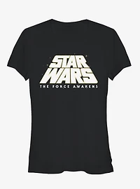 Star Wars Episode VII The Force Awakens Logo Girls T-Shirt