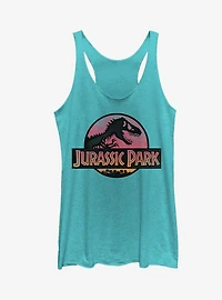Jurassic Park Sunset Logo Girls Tank Top