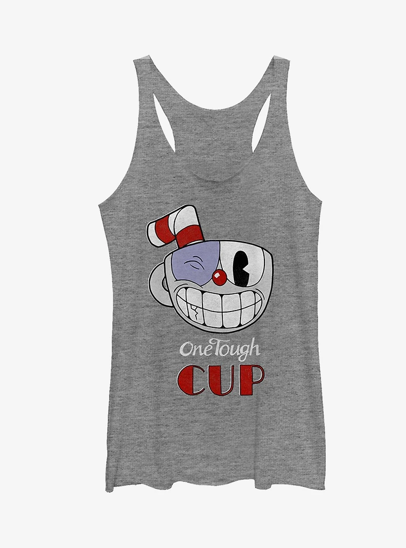 Cuphead Tough Cup Grin Girls Tanks