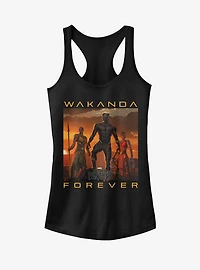Marvel Black Panther 2018 Wakanda Forever Girls Tanks