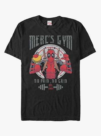 Marvel Deadpool Gym No Pain Gain T-Shirt