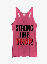Marvel Strong Like Thor Girls Tanks