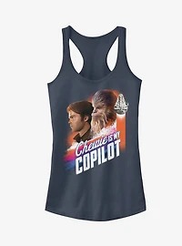Star Wars Chewie is My Copilot Girls Tanks