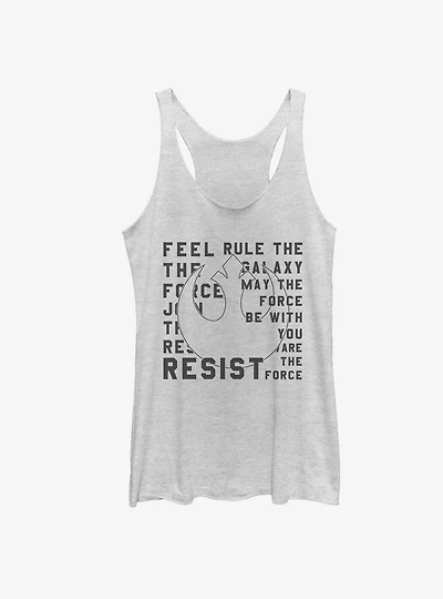 Star Wars Resist Mantra Girls Tanks