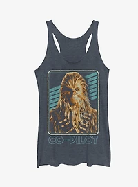 Star Wars Retro Chewie Copilot Girls Tanks