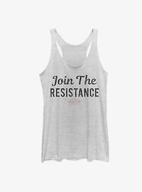 Star Wars Join Resistance Text Girls Tanks
