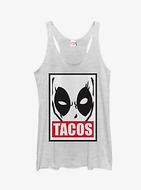 Marvel Deadpool Tacos Girls Tank
