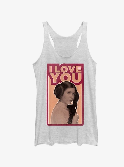 Star Wars Princess Leia Quote I Love You Girls Tanks
