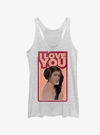 Star Wars Princess Leia Quote I Love You Girls Tanks