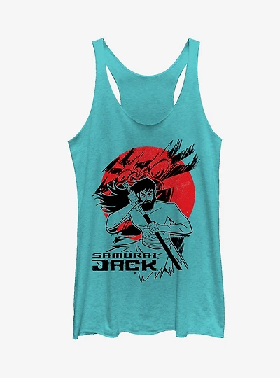 Samurai Jack Katana Circle Girls Tanks