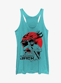 Samurai Jack Katana Circle Girls Tanks