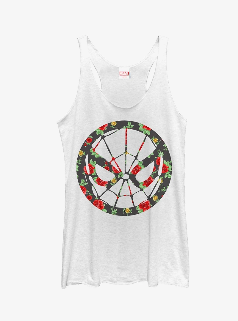 Marvel Spider-Man Rose Print Girls Tanks