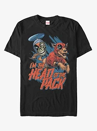 Marvel Dogpool Headpool Head Of The Pack T-Shirt