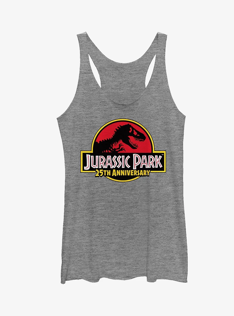 Jurassic Park 25th Anniversary Logo Girls Tank Top