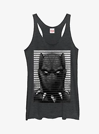 Marvel Black Panther Striped Profile Girls Tanks