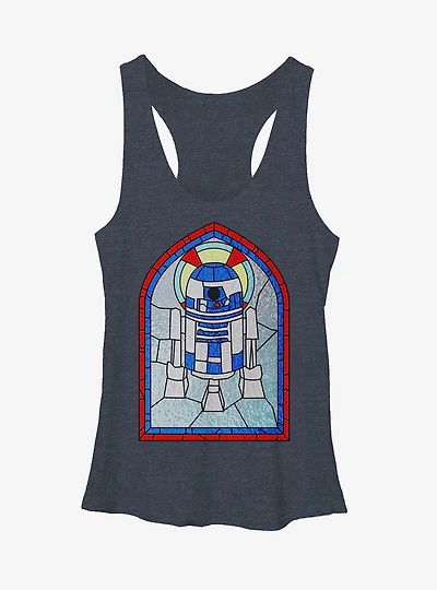 Star Wars R2D2 Stained Glass Girls Tanks