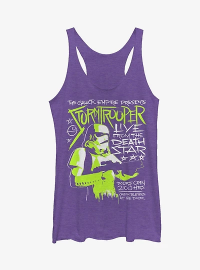 Star Wars Stormtrooper Concert Poster Girls Tanks