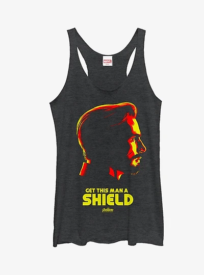 Marvel Avengers: Infinity War Captain Shield Girls Tanks