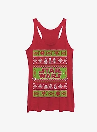 Star Wars Ugly Christmas Sweater Come to the Merry Side Girls Tanks