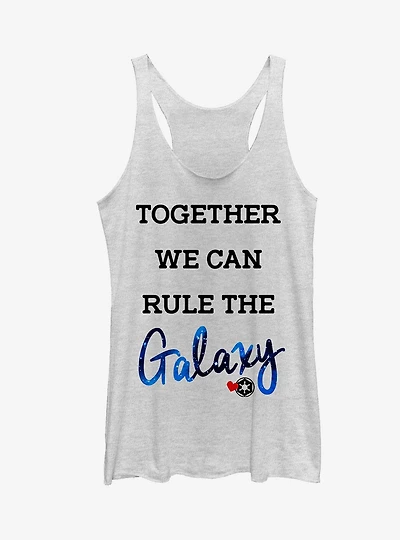 Star Wars Valentine's Day Together Rule the Galaxy Girls Tanks