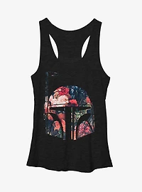 Star Wars Boba Fett Floral Print Girls Tank Top