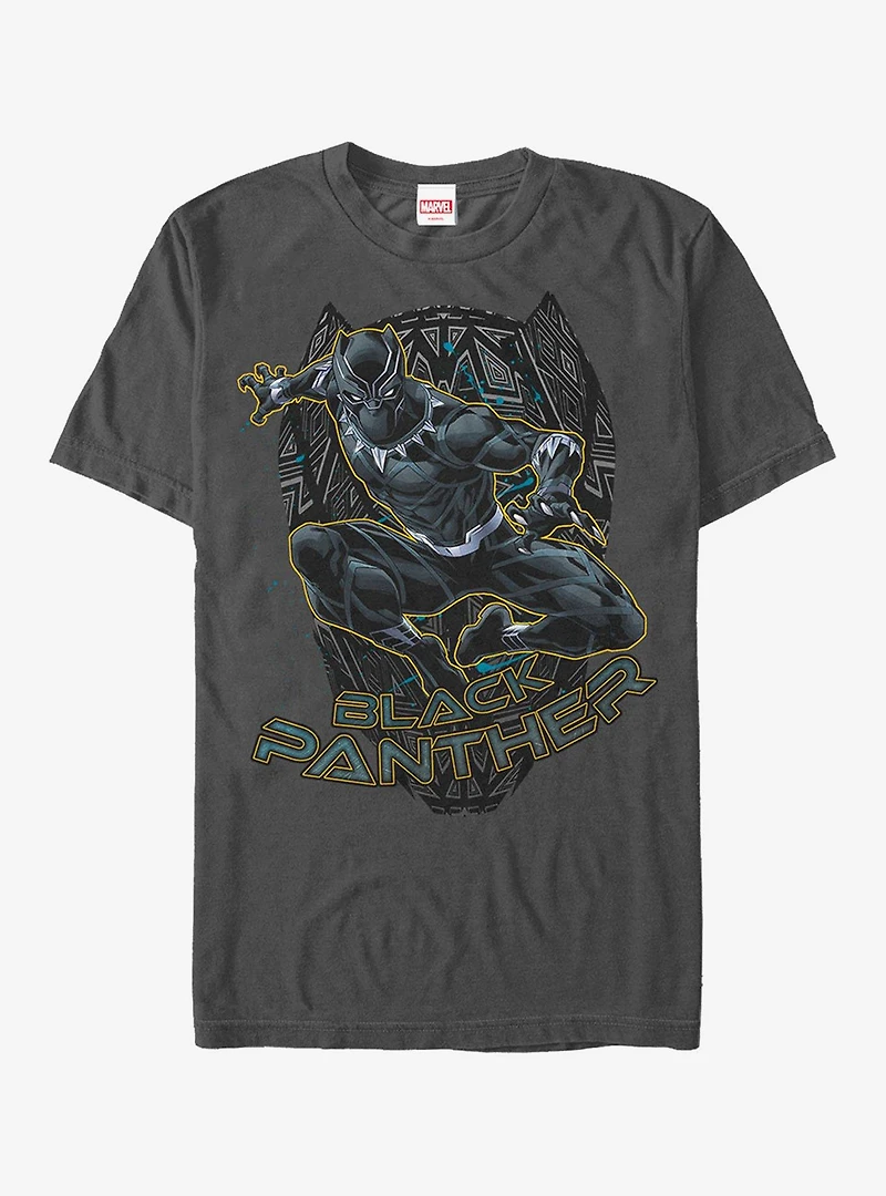 Marvel Black Panther Mask Outline T-Shirt