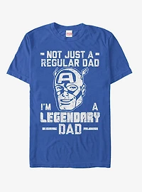 Marvel Father's Day Captain America Not Regular Dad T-Shirt