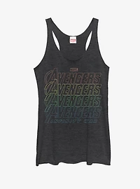 Marvel Avengers: Infinity War Rainbow Logo Womens Tank Top