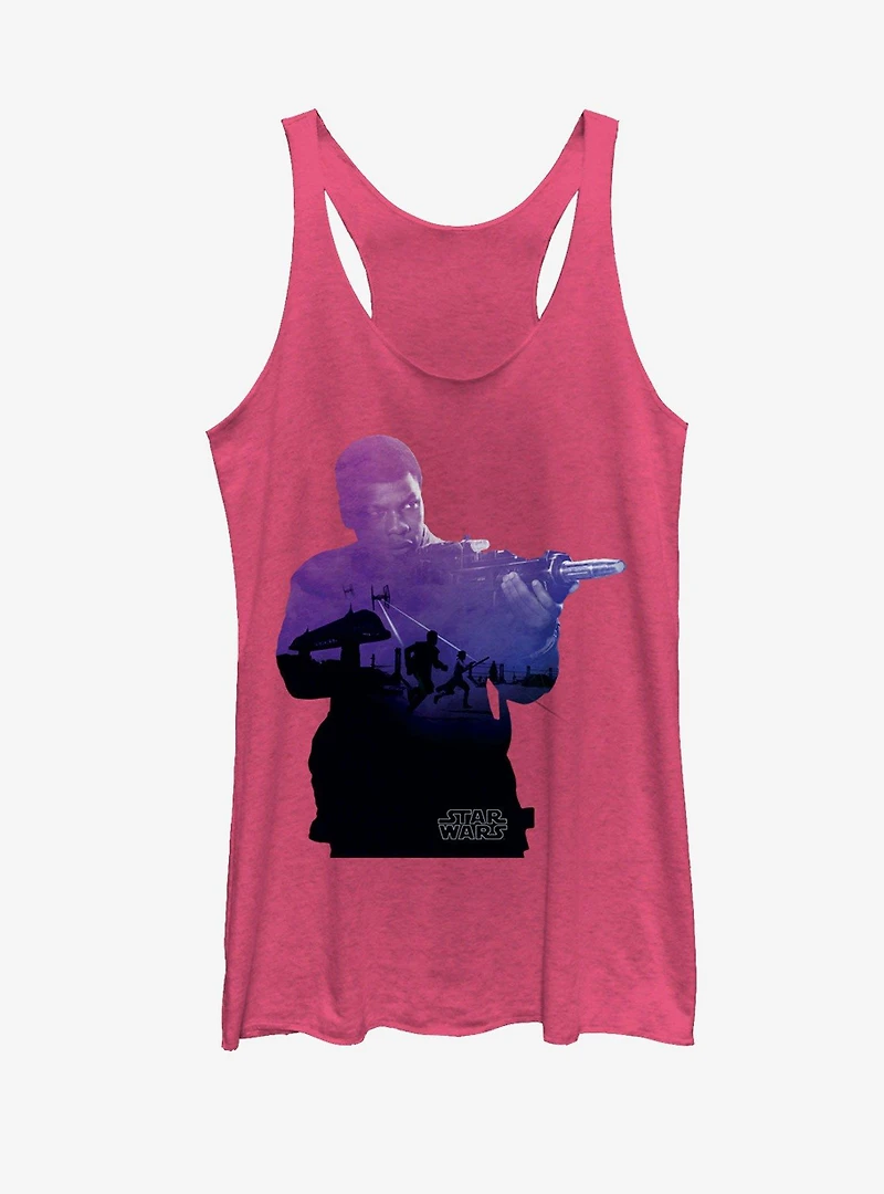 Star Wars: The Force Awakens Finn Gradient Womens Tank Top