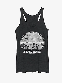 Star Wars Rogue One Death Palm Silhouette Womens Tank Top