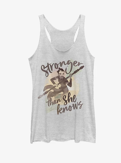Star Wars Rey Stronger Womens Tank Top