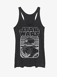 Star Wars BB-8 Stripe Logo Womens Tank Top
