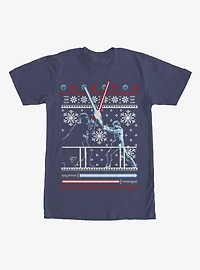 Star Wars Ugly Christmas Sweater Duel T-Shirt