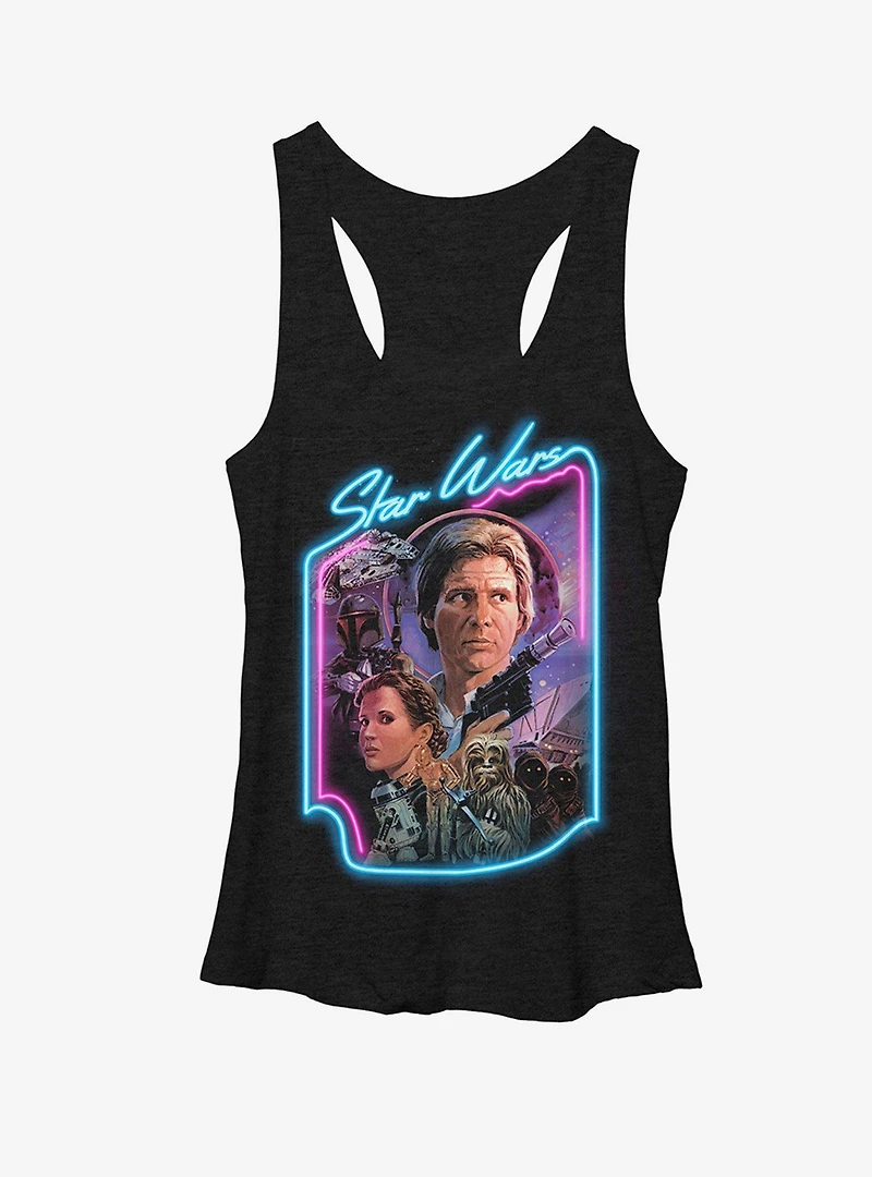 Star Wars Han Solo and Princess Leia Womens Tank