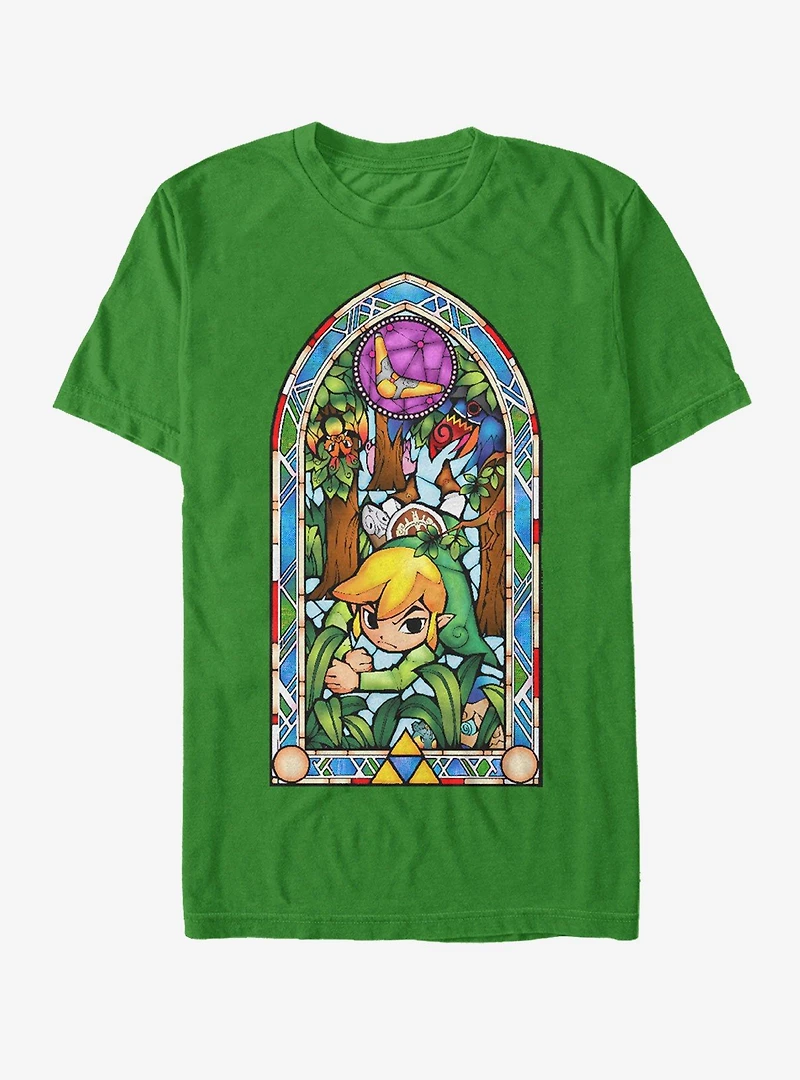 Nintendo Legend of Zelda Stained Glass Forest T-Shirt