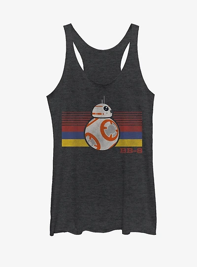 Star Wars BB-8 Retro Stripes Womens Tank