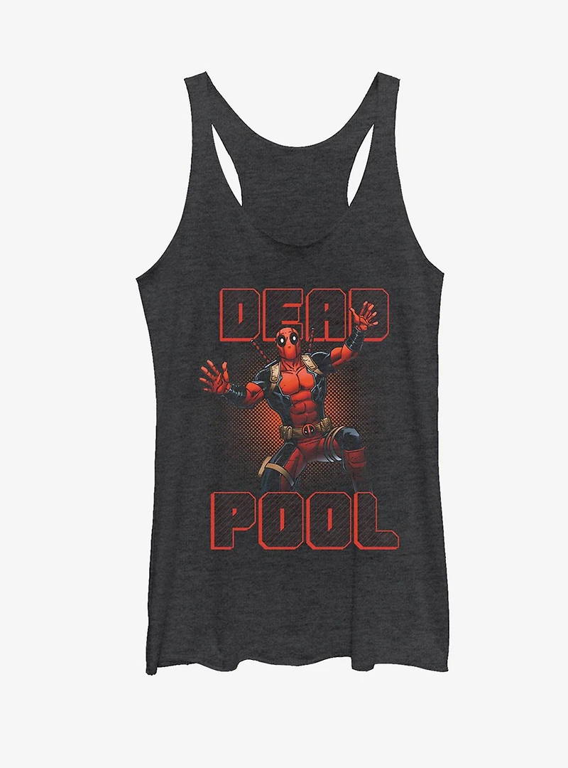 Marvel Deadpool Stripes Womens Tank