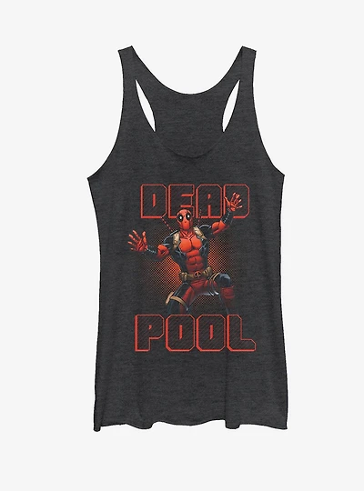 Marvel Deadpool Stripes Womens Tank