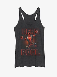Marvel Deadpool Stripes Womens Tank