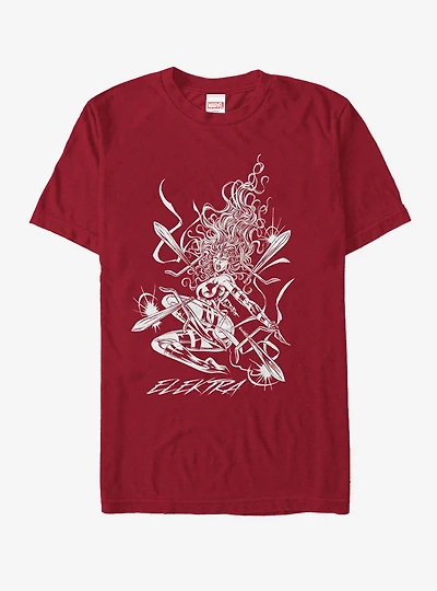 Marvel Elektra Sword T-Shirt