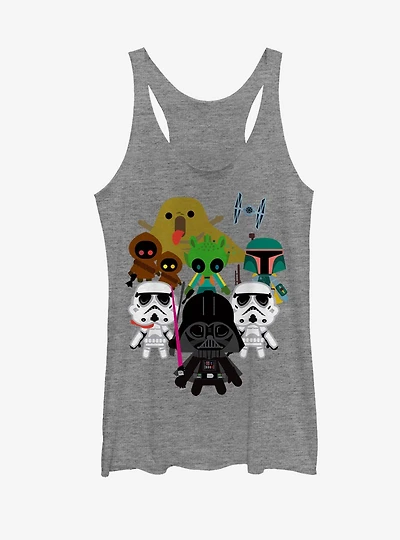 Star Wars Cute Cartoon Dark Side Villains Womens Tank