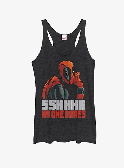 Marvel Deadpool No One Cares Womens Tank