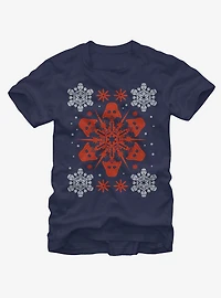 Star Wars Christmas Darth Vader Snowflake T-Shirt