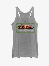 Nintendo Legend of Zelda Pixel Logo Womens Tank