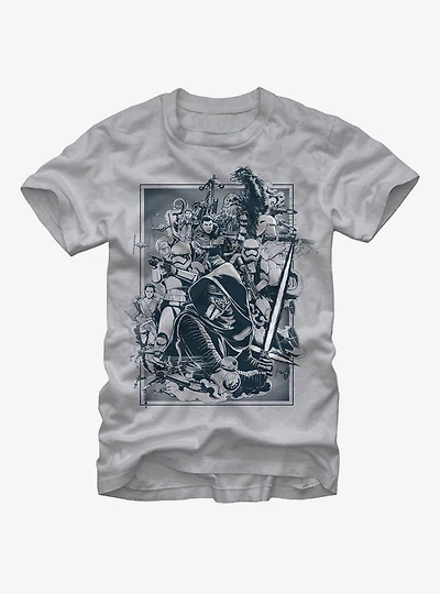Star Wars Characters The Force Awakens T-Shirt