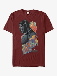 Marvel Black Panther 2018 Artistic Pattern T-Shirt