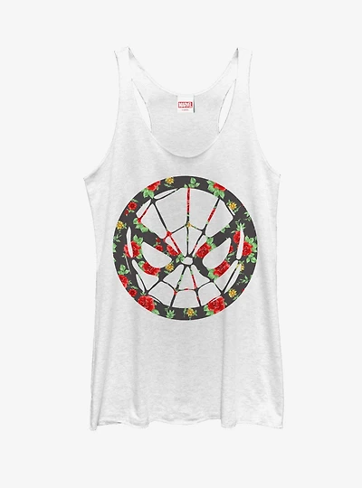 Marvel Spider-Man Rose Print Womens Tank