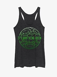 Disney Toy Story Squeeze Aliens Being Green Womens Tank
