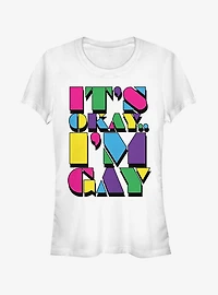 Its Okay Im Gay Girl's Tee